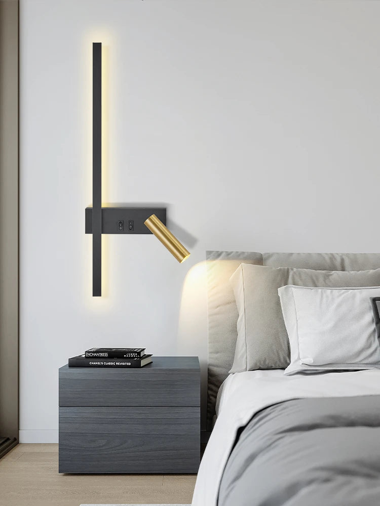 AuroraLuma Nordic Dual LED Wandlamp - wandlamp - gemonteerd
