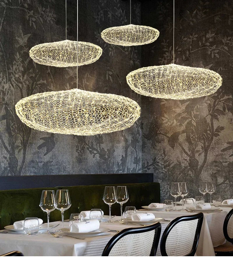 Deense Designer IJzeren Mesh Wolk Hanglamp - hanglampen - afmetingen