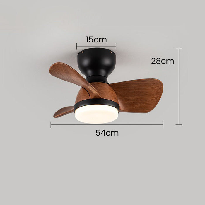 Eenvoudige Stijlvolle Plafondventilator Met LED Verlichting - plafondlamp - gemonteerd