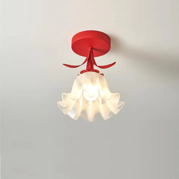 Eenvoudige Tiffany Plafondlamp Met Minibloemen - plafondlamp - afmetingen