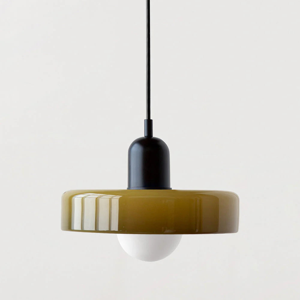 Bauhaus Hanglamp Van Gekleurd Glas - hanglampen - detail