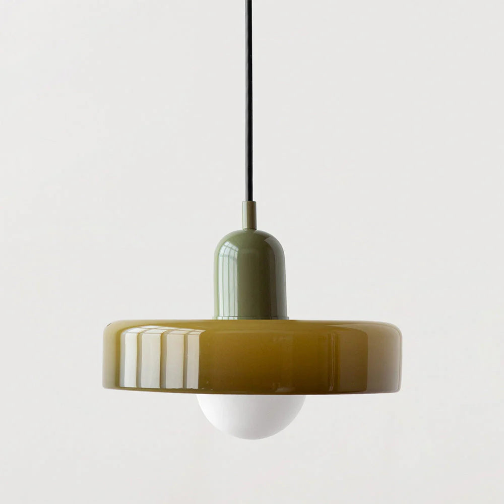 Bauhaus Hanglamp Van Gekleurd Glas - hanglampen - sfeerbeeld