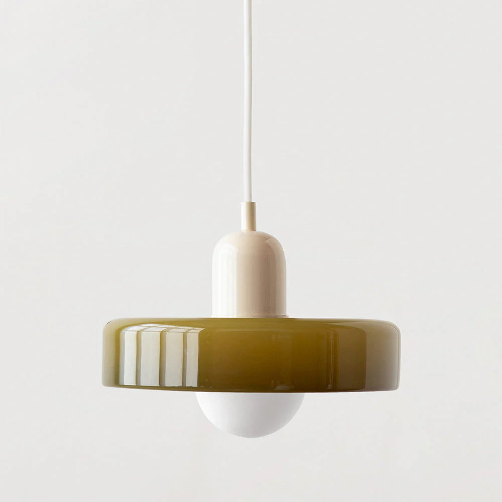 Bauhaus Hanglamp Van Gekleurd Glas - hanglampen