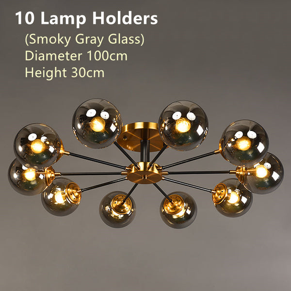 Rotor Koperen Plafondlamp Voor In De Woonkamer - plafondlamp - in de kamer