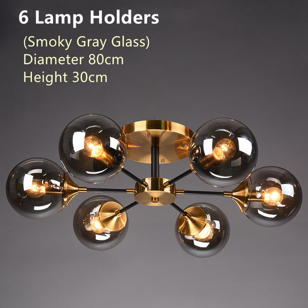 Rotor Koperen Plafondlamp Voor In De Woonkamer - plafondlamp - gemonteerd