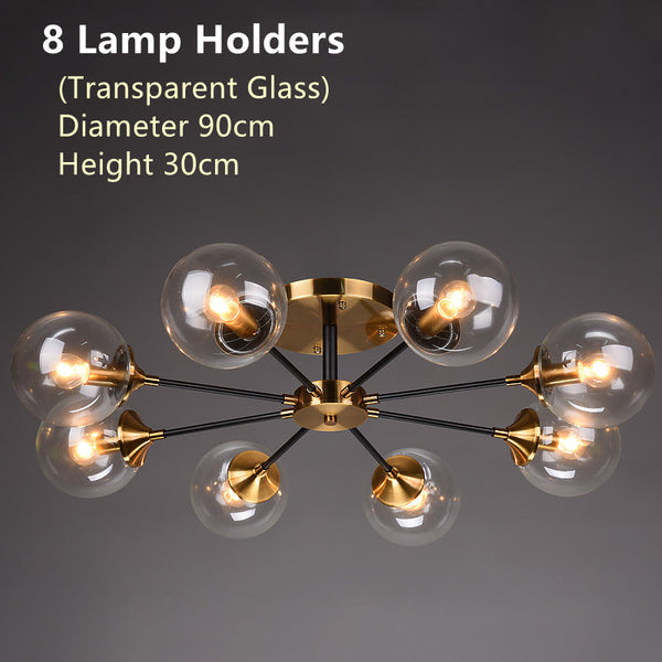 Rotor Koperen Plafondlamp Voor In De Woonkamer - plafondlamp - verlicht