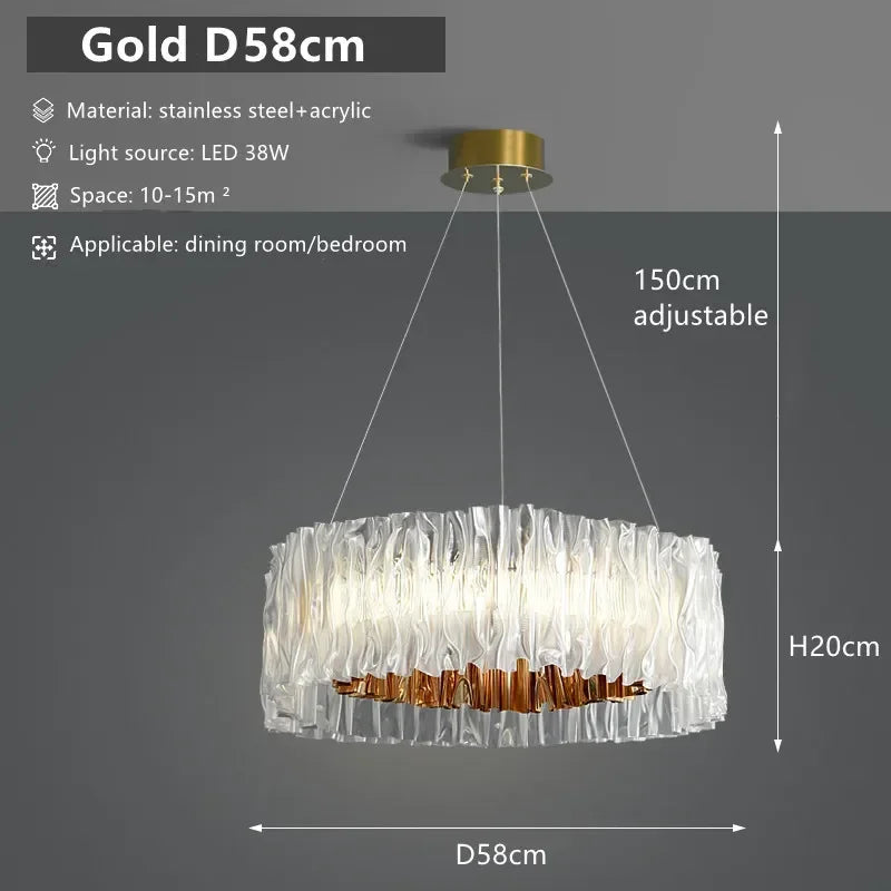 Moderne LED Ring Chandelier - hanglampen - afmetingen