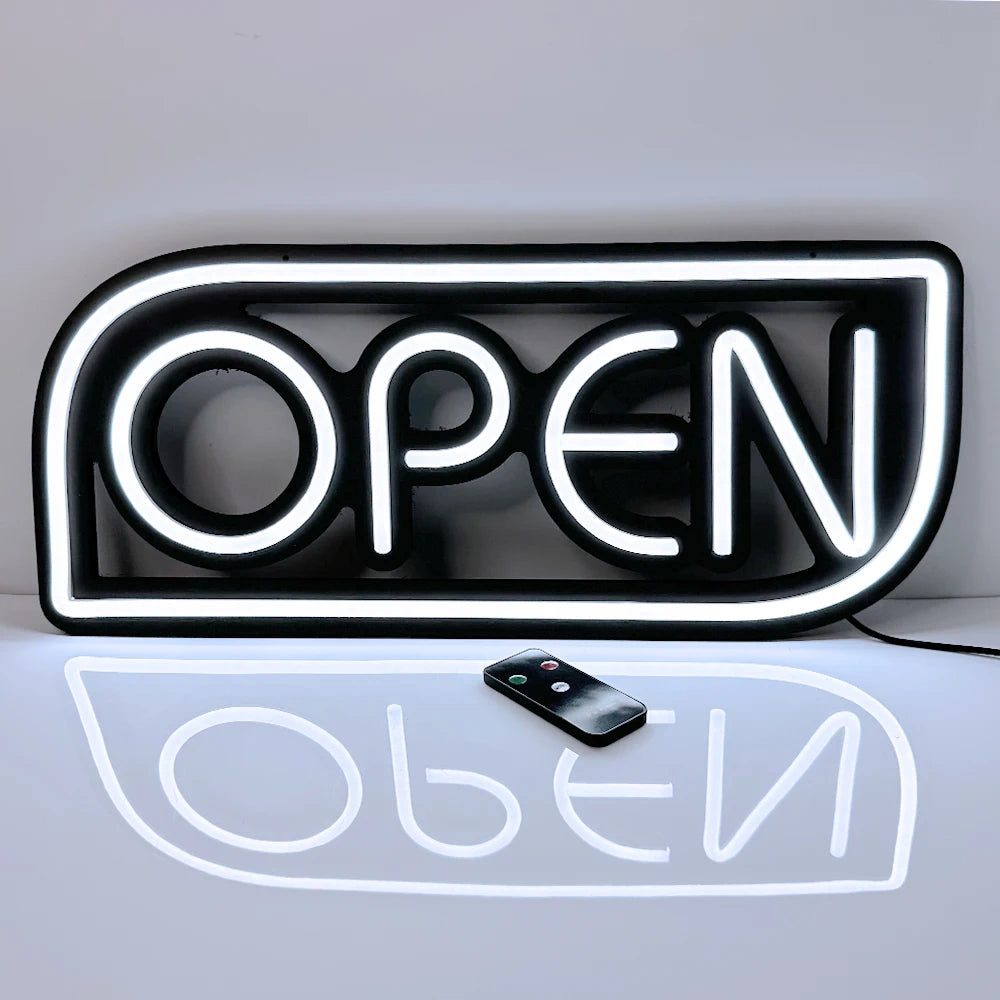 BrightGlow Pro Neon OPEN Bord - wandlamp - in de kamer