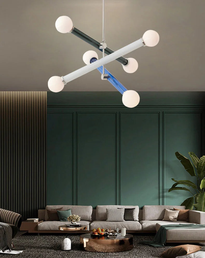 ArtGlow Moderne Kleurrijke Kroonluchter - hanglampen