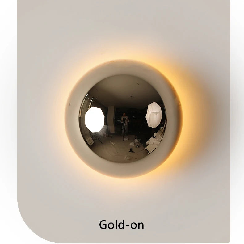LumiBau Luxe Bauhaus Ronde Wandlamp - wandlamp - in de kamer