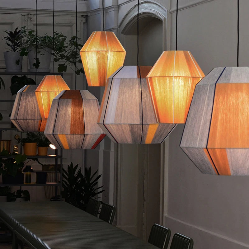 BonLumi Naturé – Retro Bonbon Hanglamp van Henneptouw en Rotan - hanglampen - sfeerbeeld