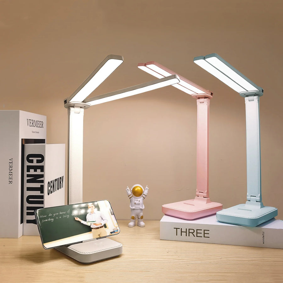 LumoFlex – Rechargeable LED Desk Lamp with Touch Control & Foldable Design