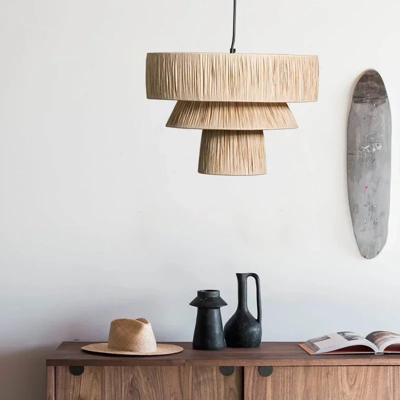 ZENLUMI Japanse Rieten Hanglamp - hanglampen - afmetingen