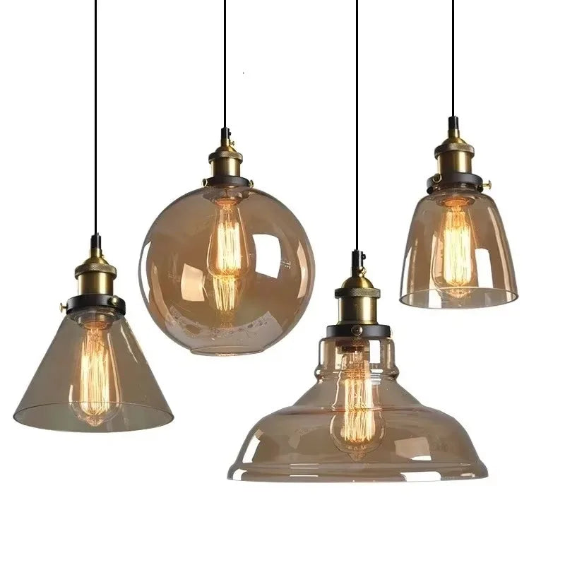 NordicLoom – Modern Loft Pendant Lamp with Glass