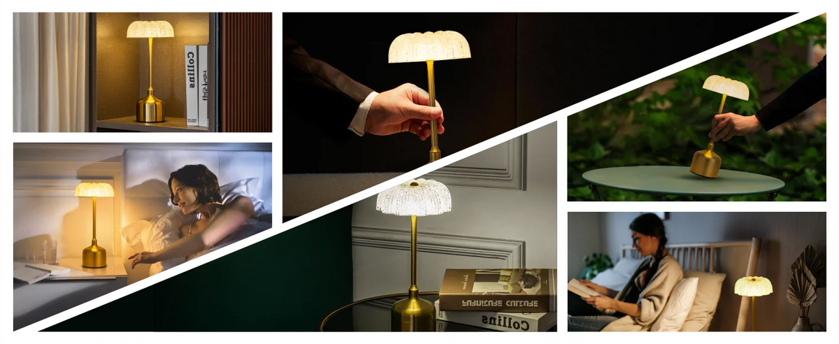 LumiVintage 3000 – Retro LED Tafellamp met Touchbediening en 3000mAh Oplaadbare Batterij - tafellampen - afmetingen