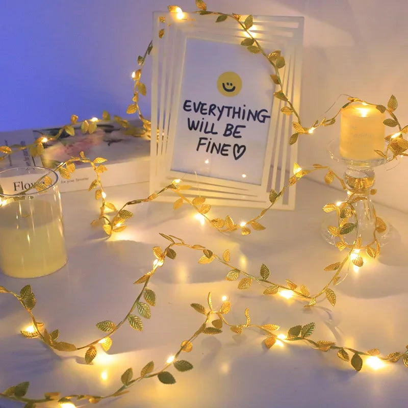 AureaLeaf Gouden kerstverlichting - buitenverlichting - in de kamer