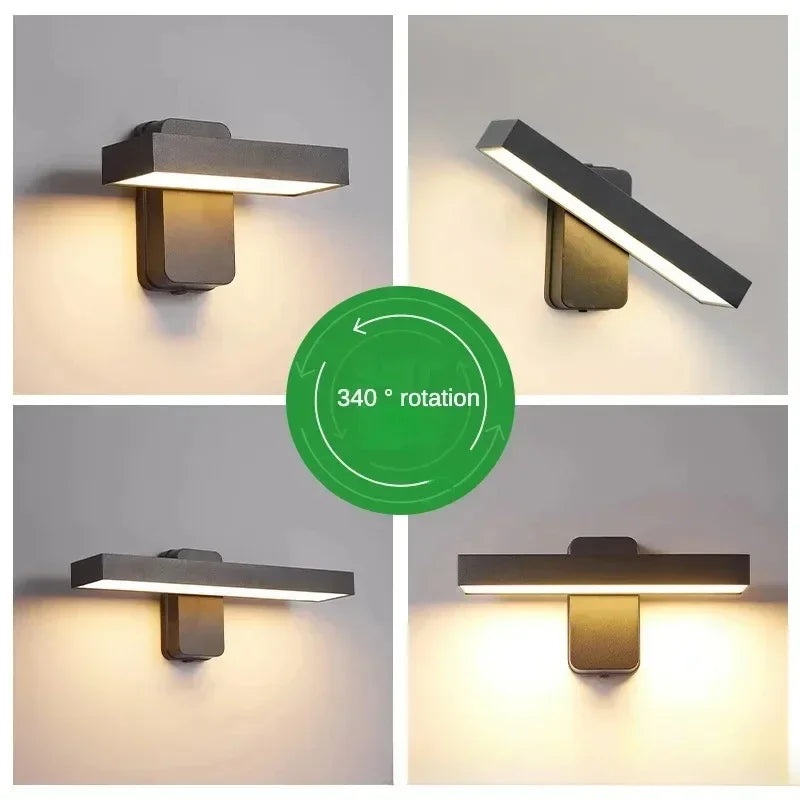 Waterdichte LED Buitenlamp - wandlamp - close-up