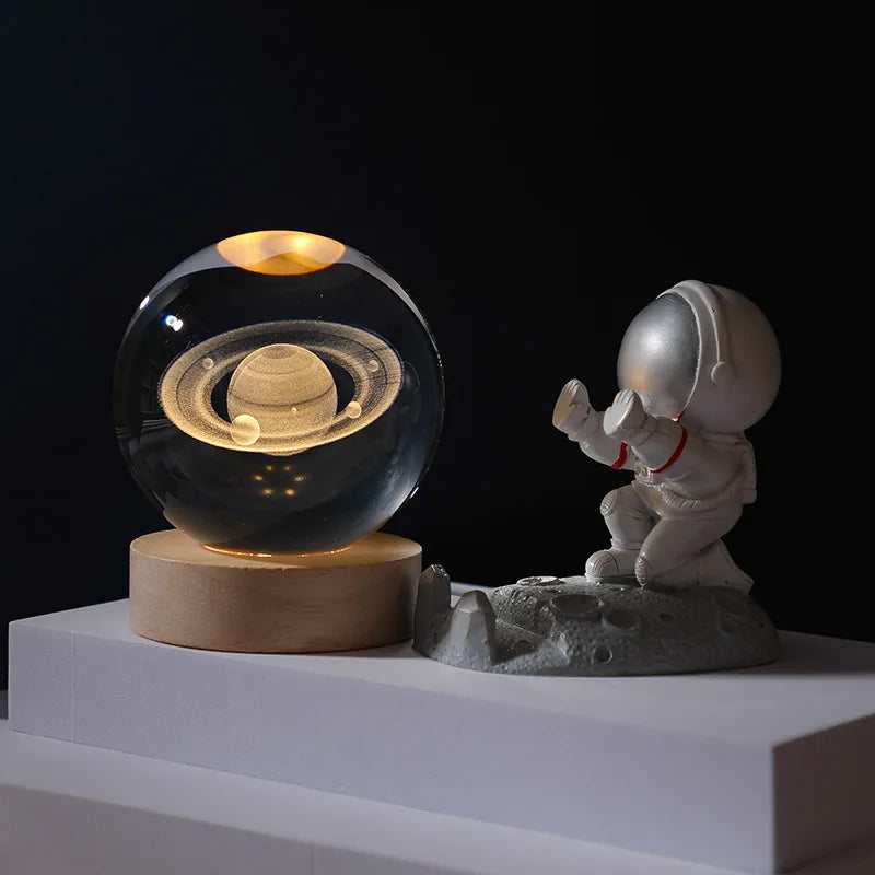 Lumea Galaxy Kristallen Nachtlamp - tafellampen - gemonteerd