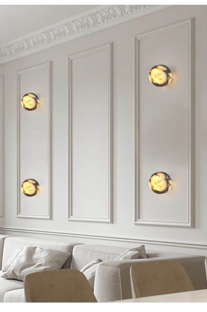 Luxe Natuursteen Wandlamp - wandlamp - detail