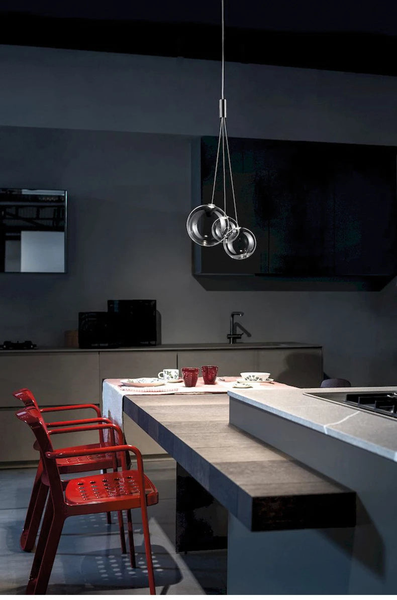 Luxe Glazen Bol Hanglamp - hanglampen - materiaaldetail