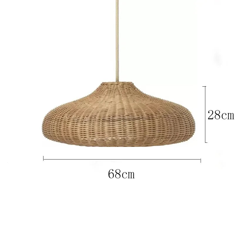 Bohemian Wicker Pendant Light - hanglampen