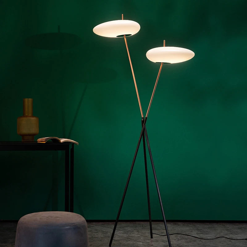 Nordic Luxe Design Vloerlamp – Stijlvolle LED Staande Lamp voor Woonkamer, Eetkamer & Slaapkamer - vloerlamp - close-up
