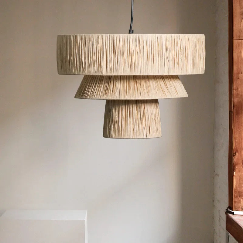ZENLUMI Japanse Rieten Hanglamp - hanglampen - verlicht