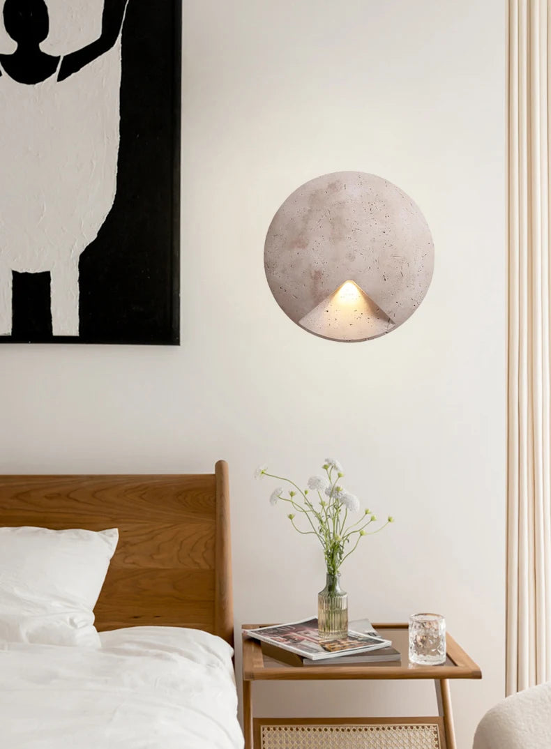 STONELUX ArtaGlow Natuurstenen Wandlamp - wandlamp - sfeerbeeld