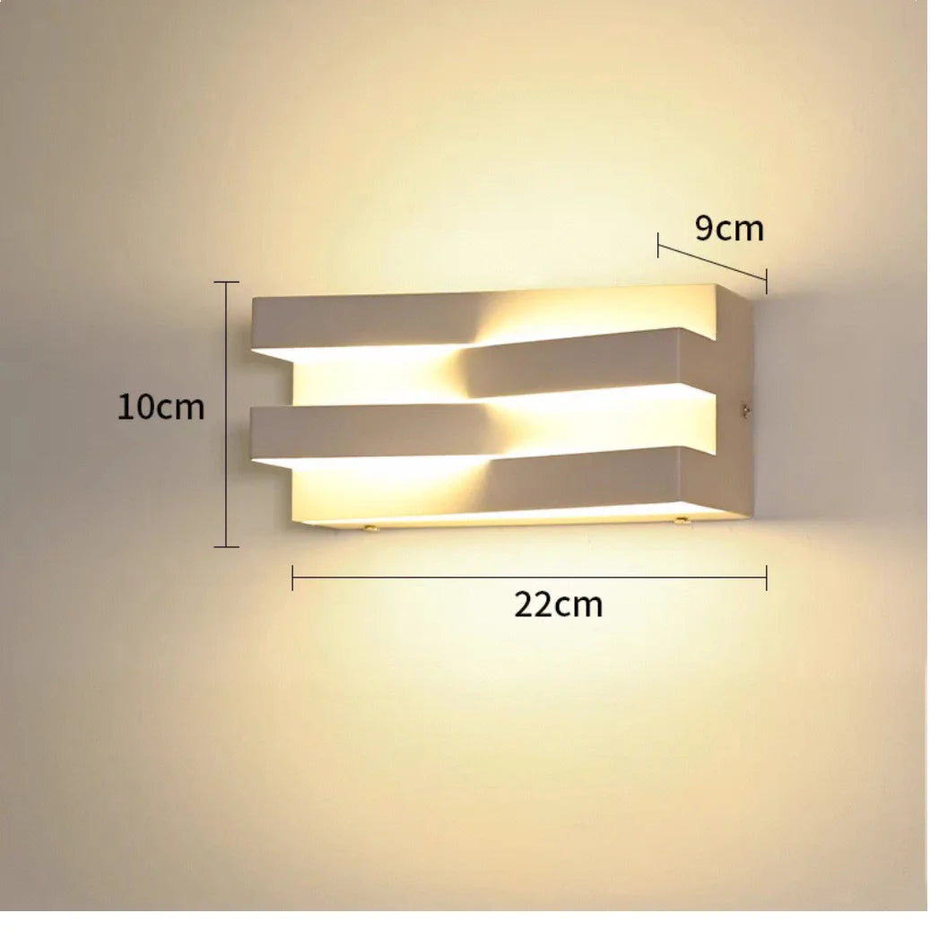 LuxGate Pro – LED Buitenwandlamp IP65 van Aluminium voor Tuin, Villa & Poort - buitenverlichting - materiaaldetail