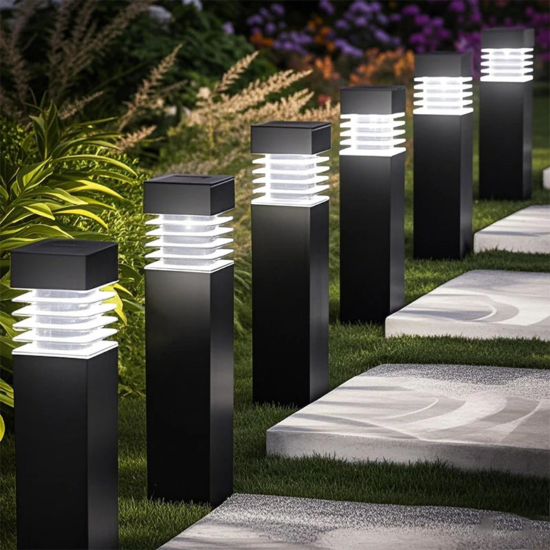 SolarLux Square LED Ground Lamp – IP65 Waterproof