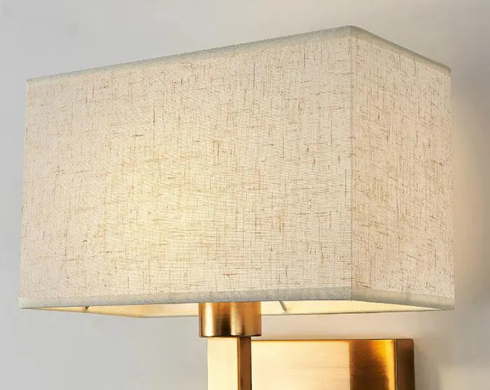 Moderne Wandlamp met Stoffen Kap - wandlampen - gemonteerd