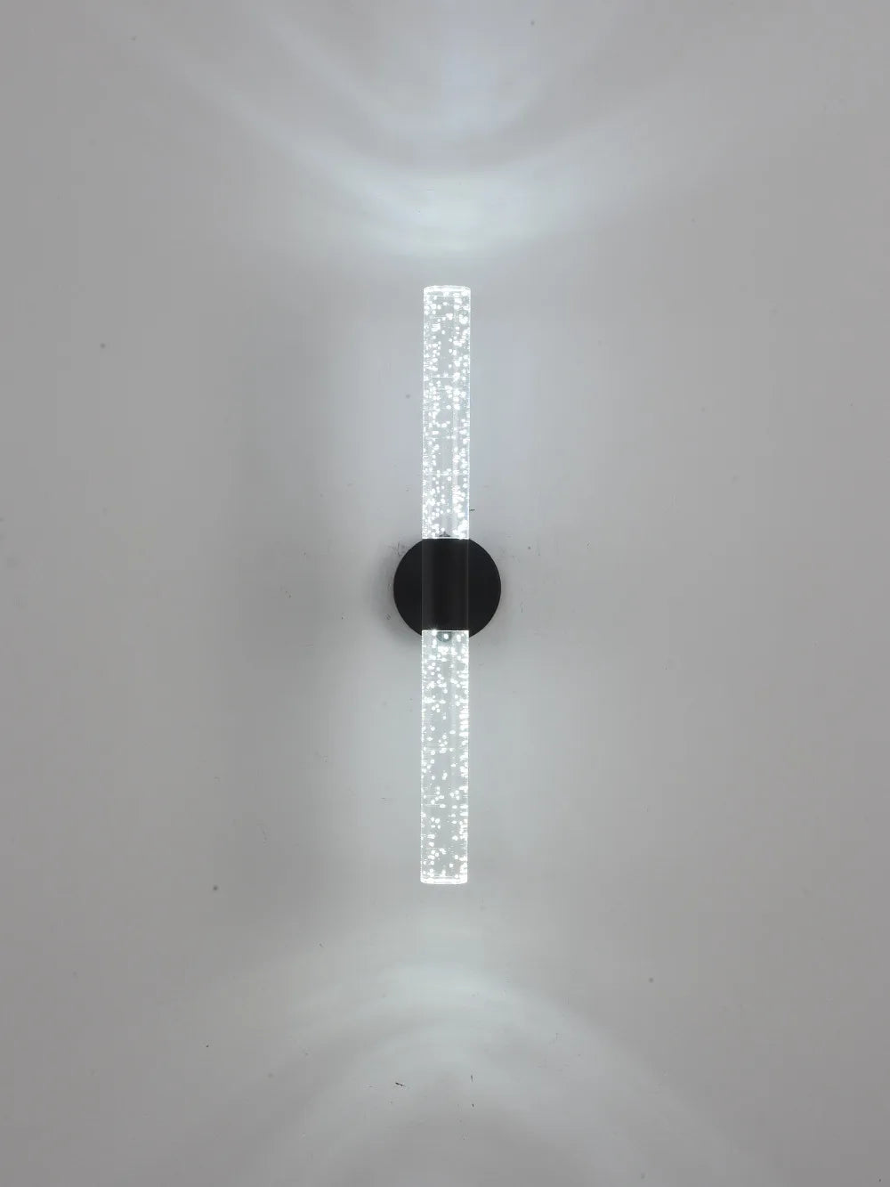 LumiGlas – Luxe LED Wandlamp met Kristal Bubbelstaaf - wandlamp