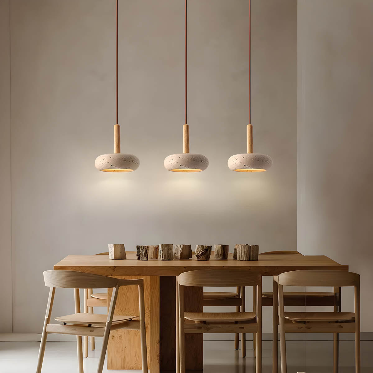 Hanglamp In Wabi Sabi Stijl - hanglampen - zijaanzicht