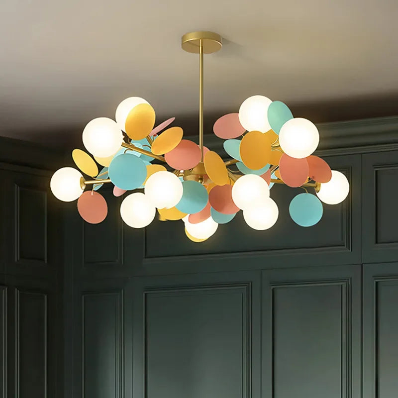 NatureGlow Colorful Branch Chandelier 