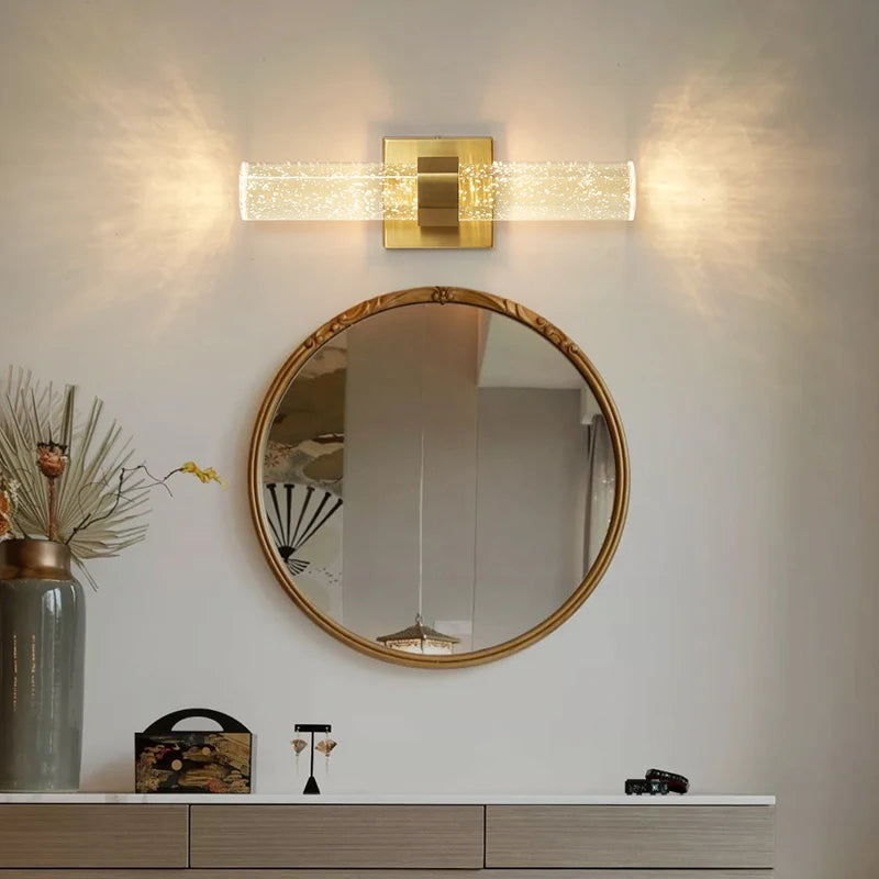 AuroraLux Bubble Wandlamp – Luxe Gouden LED - wandlamp - verlicht