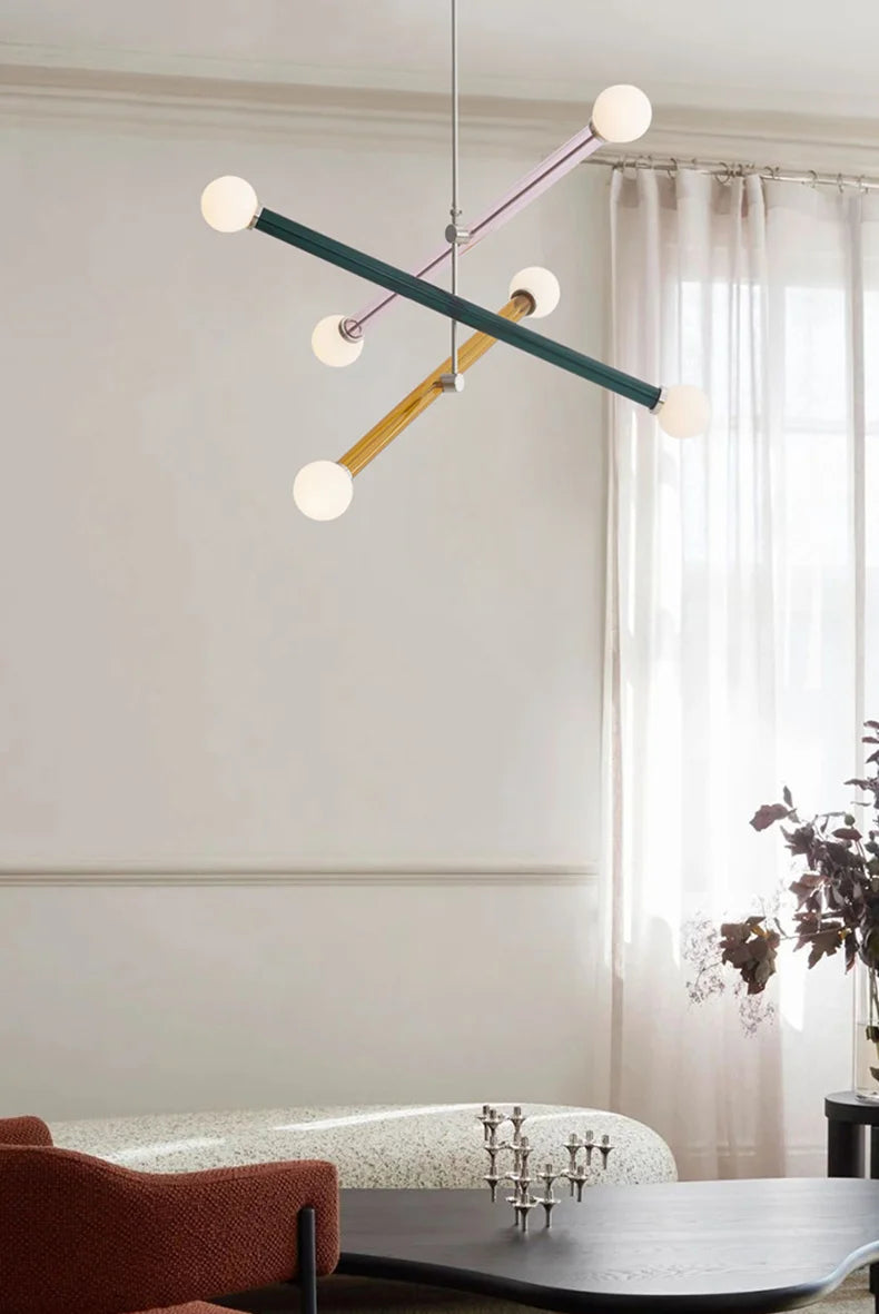 ArtGlow Moderne Kleurrijke Kroonluchter - hanglampen - verlicht