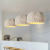 ZenAura Japanese Wicker Pendant Lamp