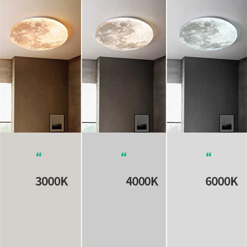 MoonAura LED Plafondlamp - plafondlamp - verlicht