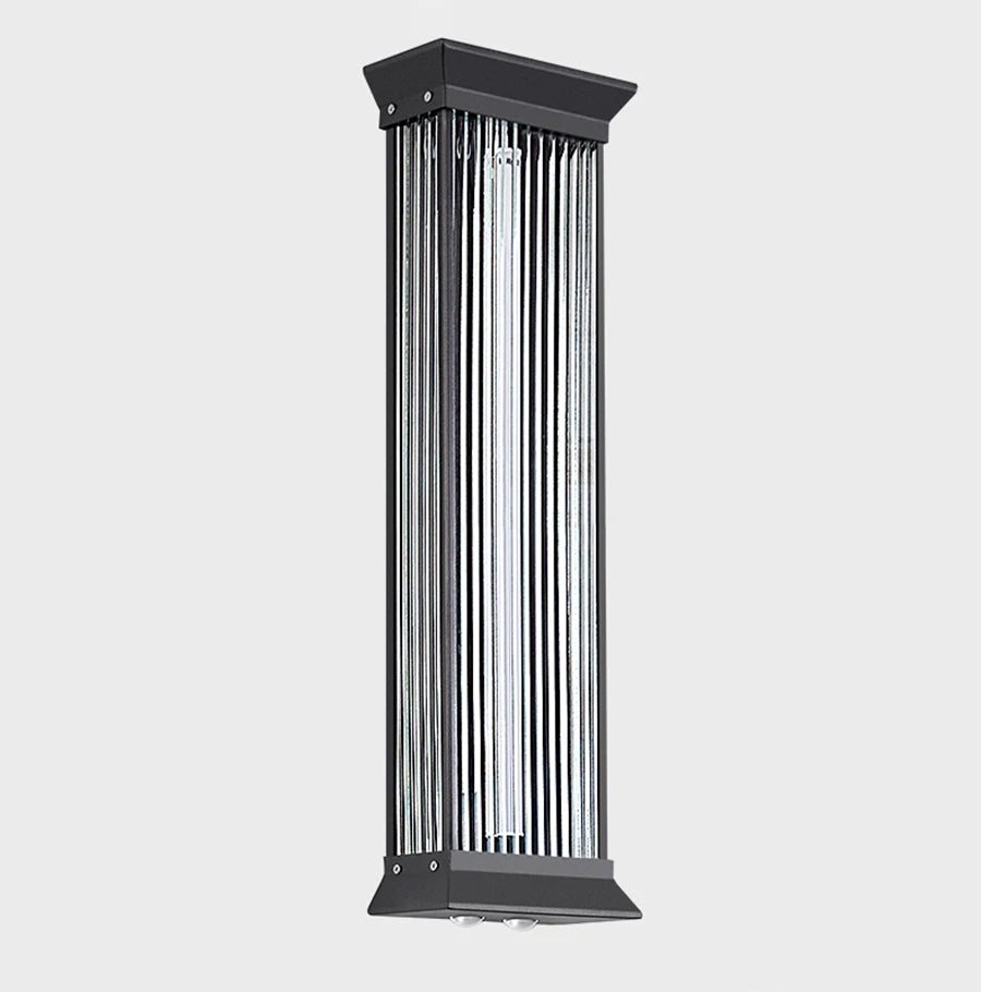 SteelLux LED Buitenlamp – Waterdichte RVS Wandlamp voor Tuin - buitenverlichting - materiaaldetail
