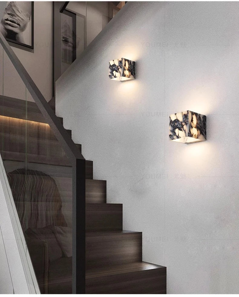 LUMARIS MarbleGlow LED Wandlamp - wandlamp - materiaaldetail