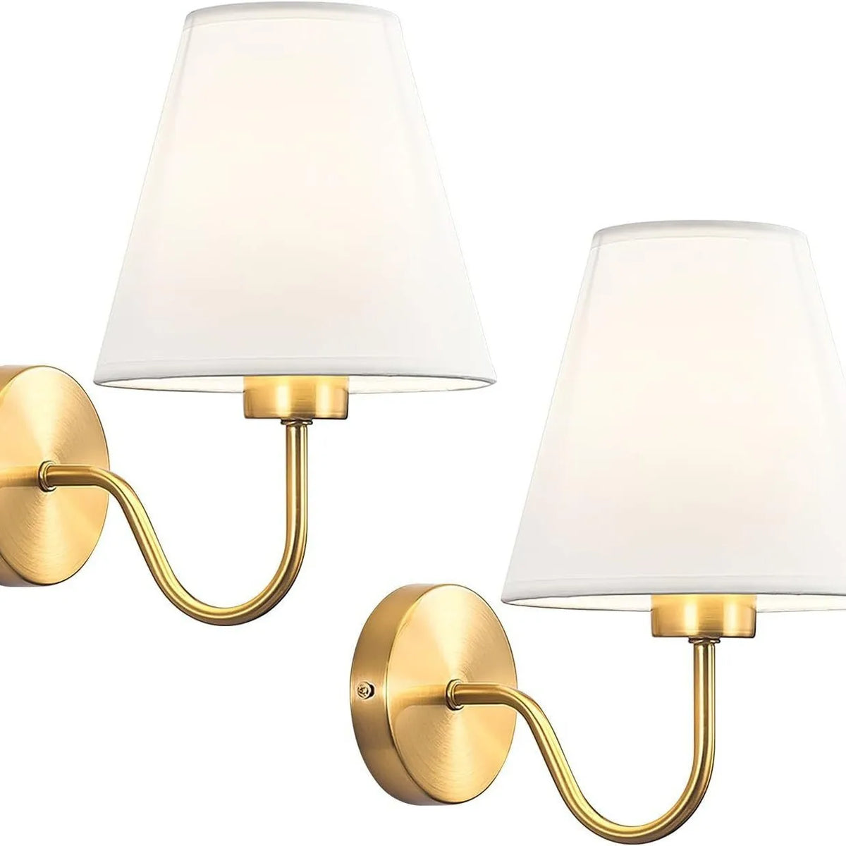 LumaFabrica – Nordic Wandlamp met Stoffen Lampenkap - wandlamp - sfeerbeeld