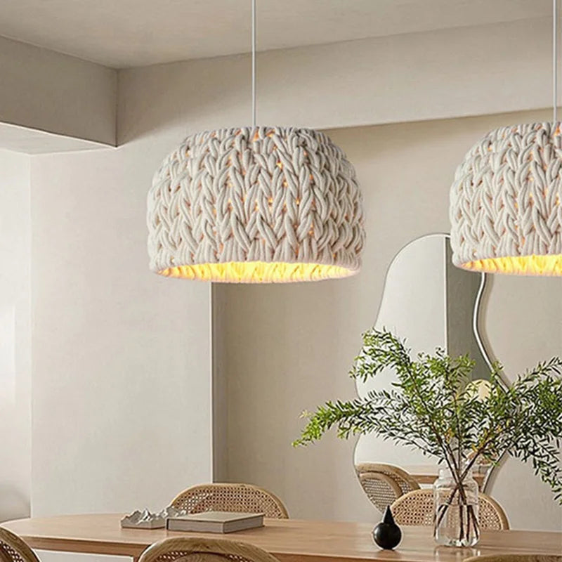 ZenAura Japanese Wicker Pendant Lamp