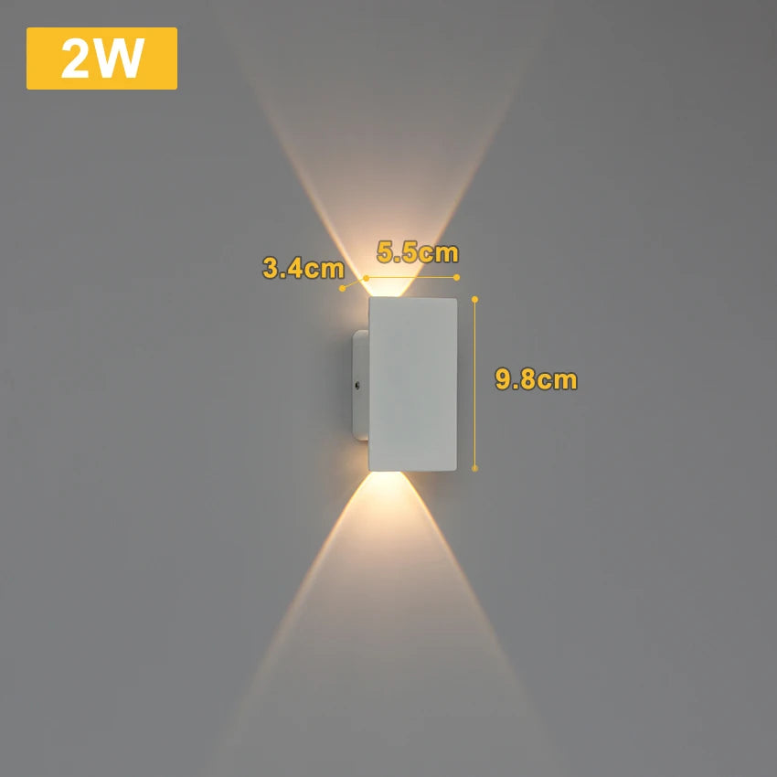 LumaShield Duo – LED Wandlamp Zwart & Wit - wandlamp