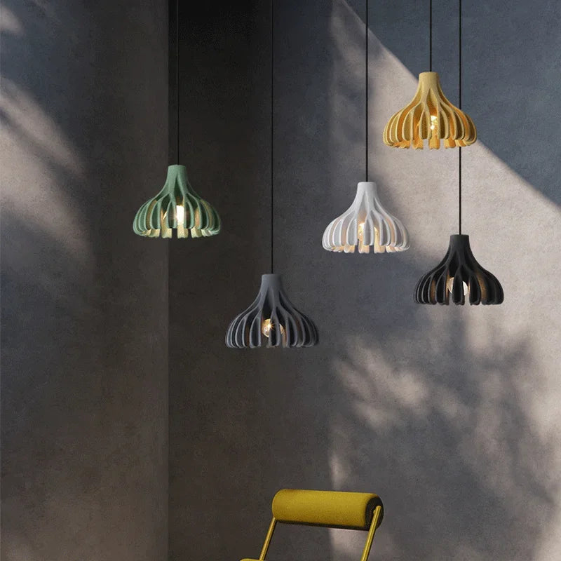 MacaronGlow Designer Resin Kroonluchter - hanglampen - sfeerbeeld