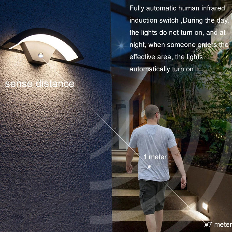 LUXGUARD Slim PIR Buitenlamp - buitenverlichting - sfeerbeeld
