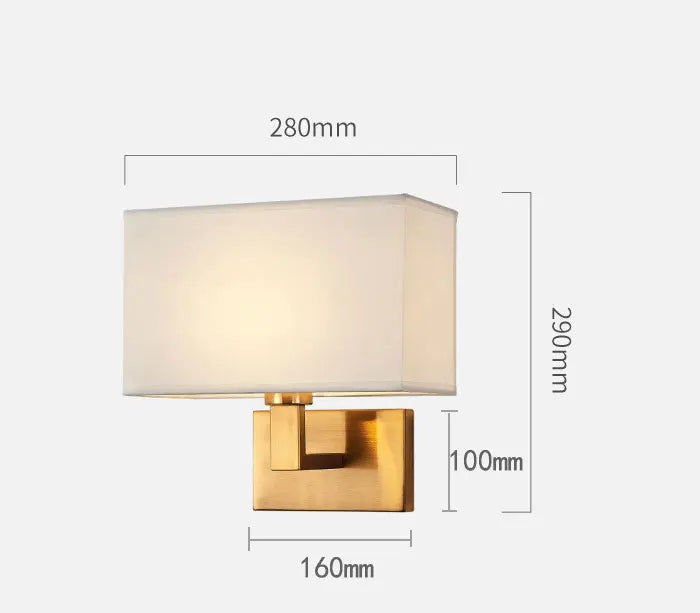 Moderne Wandlamp met Stoffen Kap - wandlampen