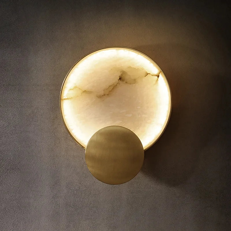 Round Marble Wall Lamp - wandlampen
