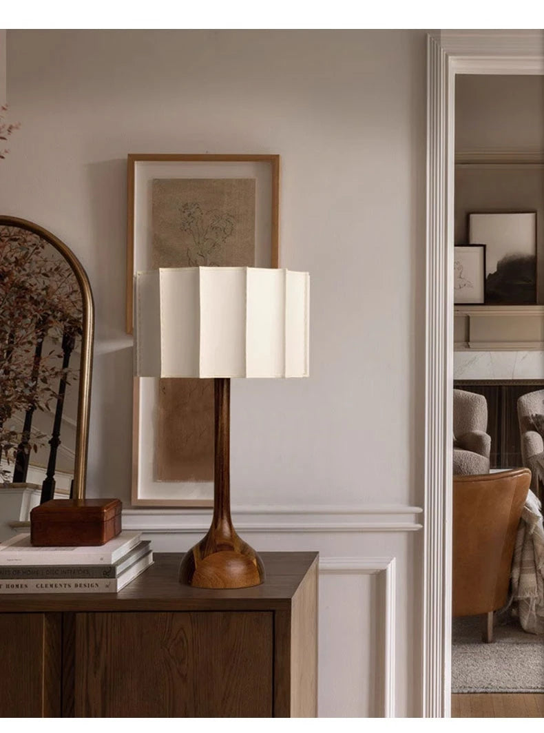 Wabi Sabi Houten Staande Vloerlamp - wandlamp - sfeerbeeld
