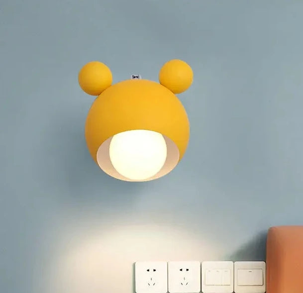 Nordic Mickey Wall Lamp – Design Lamp for Bedroom, Hallway & Children's Room 
