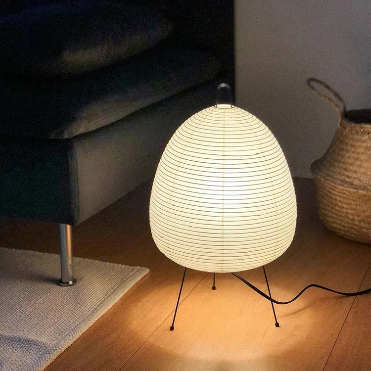 Japanse Lamp Gemaakt Van Rijstpapier - tafellampen - close-up
